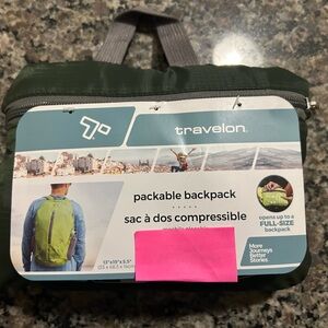 Travelon Olive Foldable Backpack